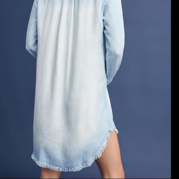 Anthropologie Cloth & Stone Chambray DRESS A5 - Picture 5 of 8